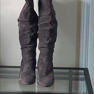 Franco Sarta Suede Wedge Boots!